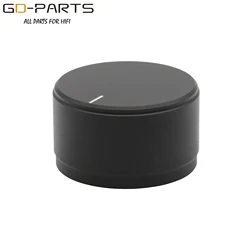38mm-22mm katı alüminyum dönen düğme için Hifi ses AMP DAC pikap CD radyo ses potansiyometre kontrol seçici 6mm delik