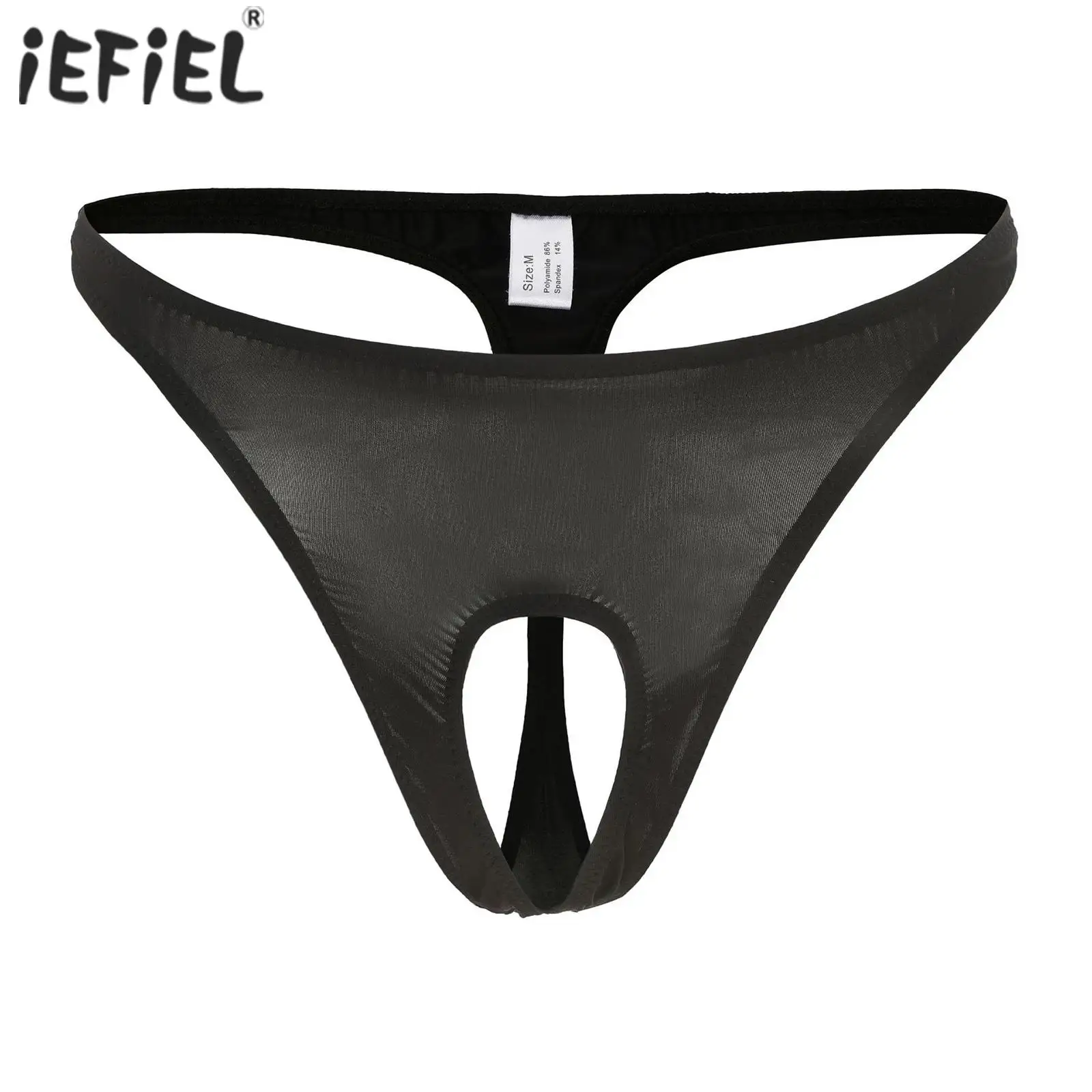 

Mens G-string Briefs Lingerie Underwear Low Waist Open Front Pouch Butt Flaunting Fun Thong Ring Supporter Jockstraps Underpants