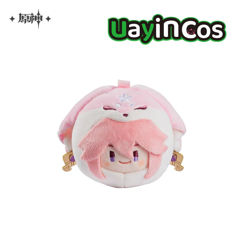 Official Genshin Impact Yae Miko Diluc Teyvat  Zoon Stuffed Plushie Plush Doll Clothes Bag Pendant Keychain Anime Figure Toy Kid