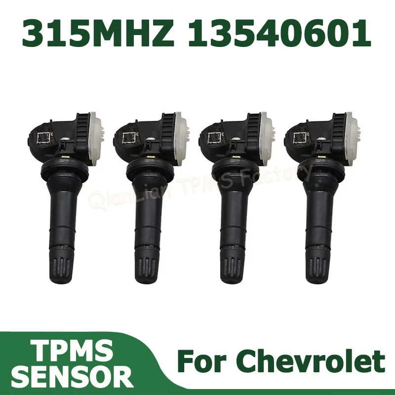 Sensor TPMS preprogramado de 315MHZ 13540601 para Chevrolet Camaro, Caprice, Cobalt, Colorado, Cruze, Equinox, HHR, Impala, Malibu, Orlando