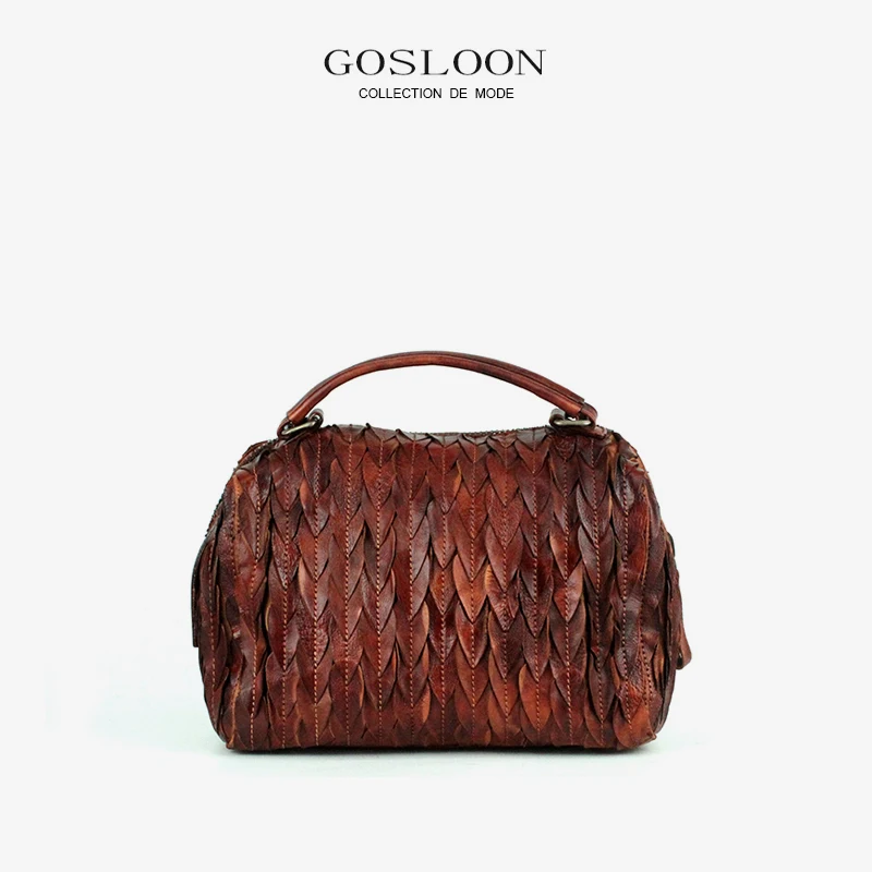 GOSLOON-Original Independent Design Pure Craft 2022 New Women's Bag Designer Fashion Luxury Handbag Brand (Limited Edition)