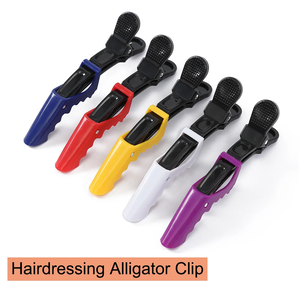 Hair Salon Special Tool Set, Hair Care Set Pointed Tail Comb Wooden Handle Comb Crocodile Clip Set