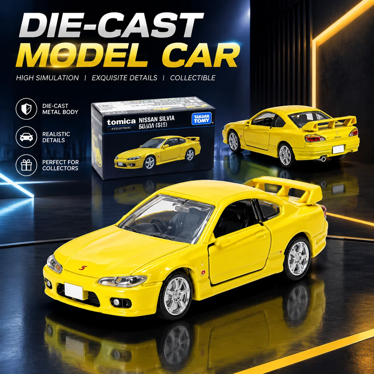 Auf Lager: Takara Tomy Tomica Premium Tp Serie, schwarze Box, Modellauto aus Metalllegierung, Flugzeug, Druckgussfahrzeug, Sammlerstück, Spielzeug, Geschenkidee für den Alltag