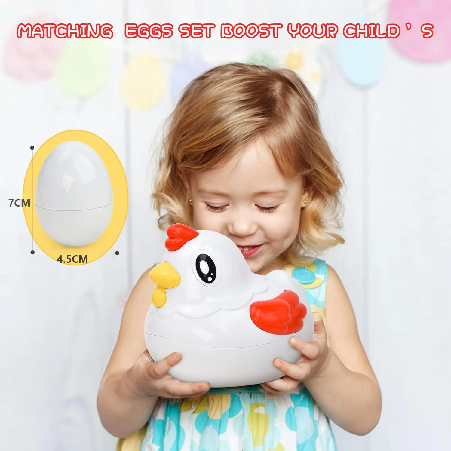 Combinando ovos cor forma reconhecimento classificador habilidades de quebra-cabeça brinquedos educativos para crianças e crianças pequenas aprender a cor e forma (grosso