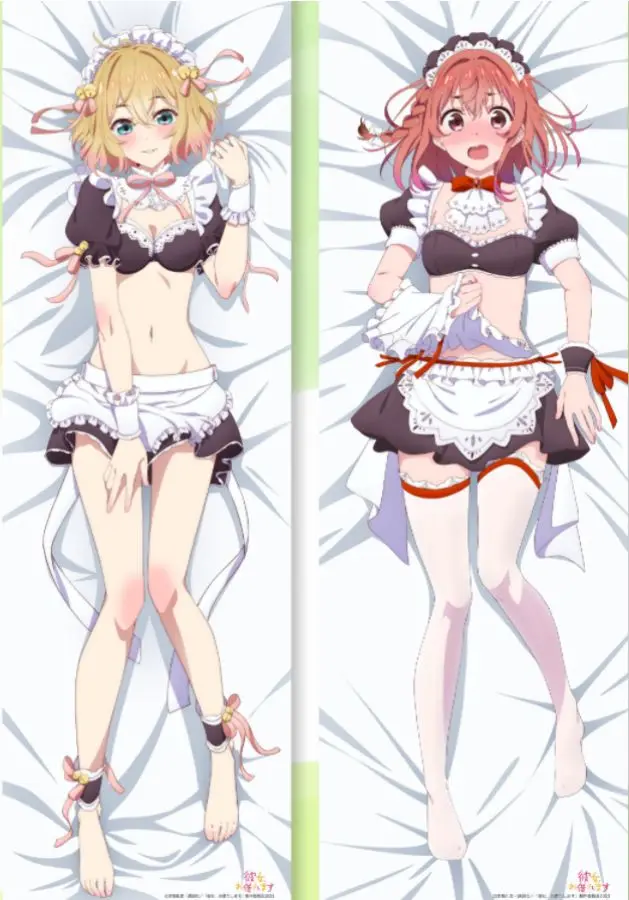 anime Chizuru Mizuhara Rent-A-Girlfriend Double-sided Print Life-size body pillows cover Christmas Decoration Dakimakura  gift