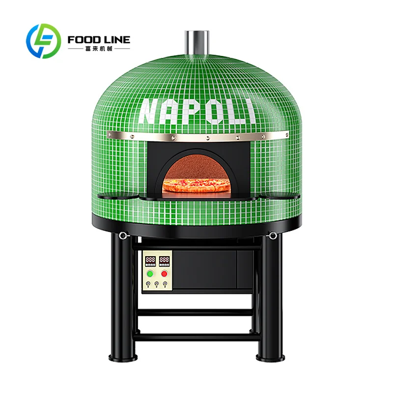 Custom Neapolitan Pizza Oven 500 Degree Outdoor Clay Brick Wood Fired Charcoal Gas Electric for Shop customized commercial