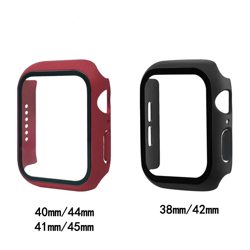 新しい画面appleの時計シリーズ6 5 4 3 44ミリメートル40ミリメートルiwatch 42ミリメートル38ミリメートル強化ガラス + カバーリンゴの時計アクセサリー