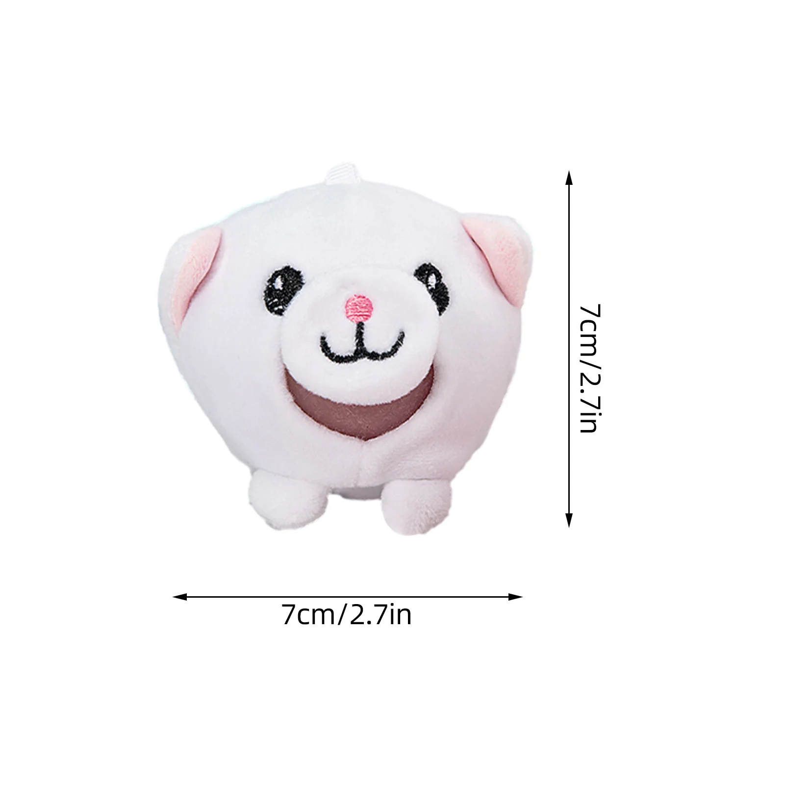 Plush Animal Unzip Toys Stress Squeeze Toys Vent Ball Decompression Doll Toy Keychain Pendant Squeeze Ball