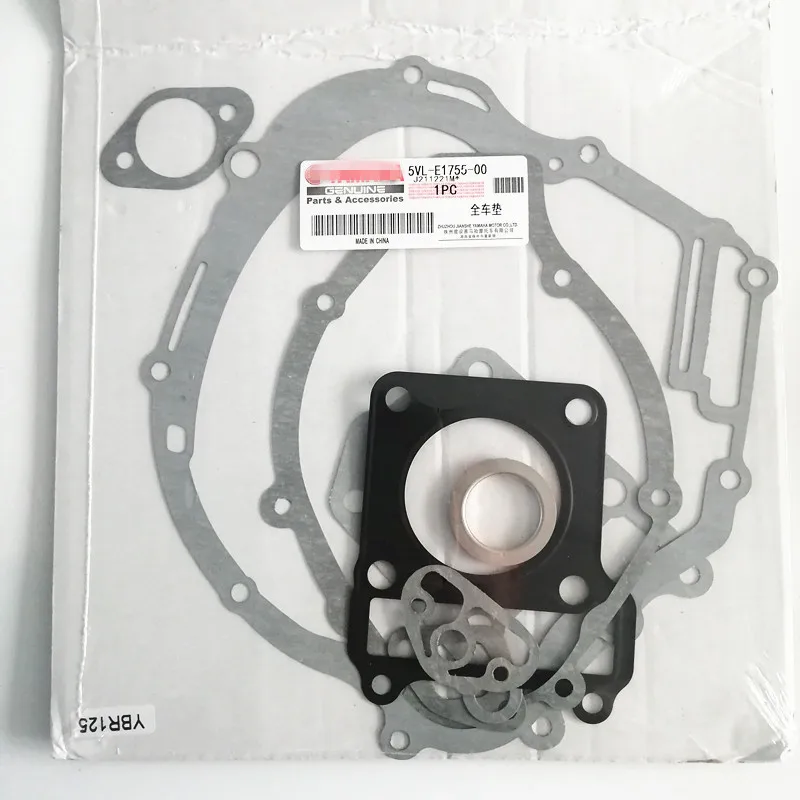 

Gasket Set For Yamaha YBR 125 2005-2012 5VL-E1755-00 YBR125 Cylinder Engine Gasket w/ Seal Motorcycle Gasket Kit