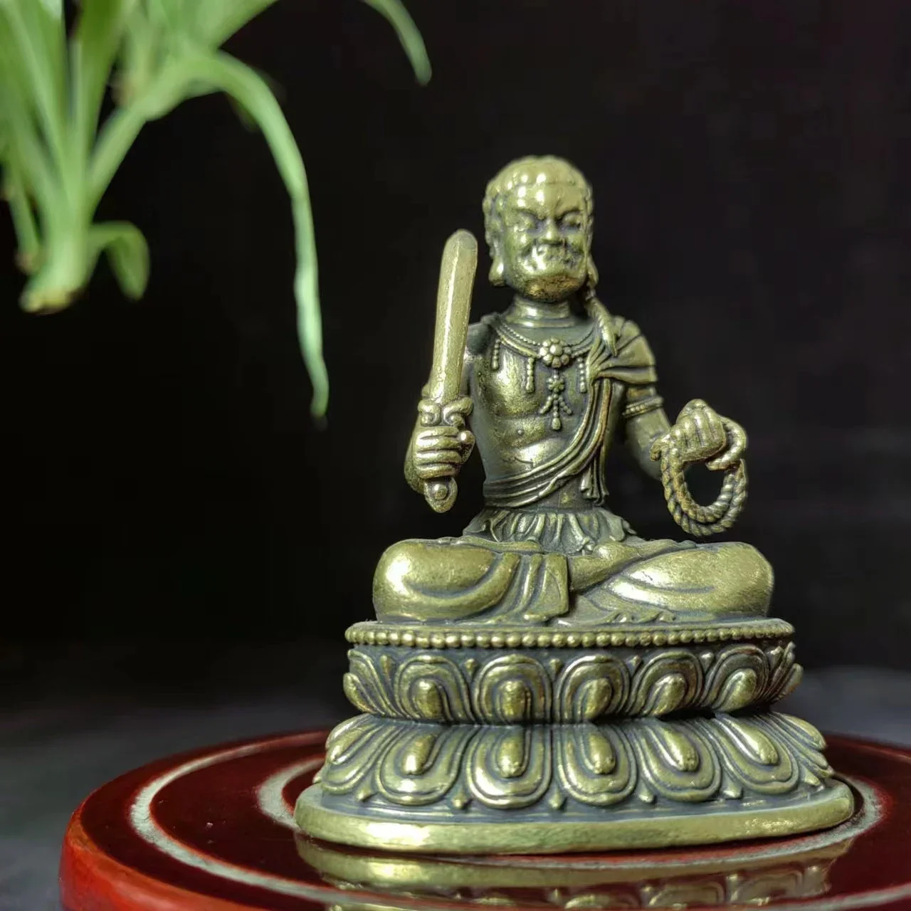 Tibet Nepal Metal Buddha Statue buddhist bowl pray blessings,Talisman Efficacious Family Protection India Cast Cooper Buddha