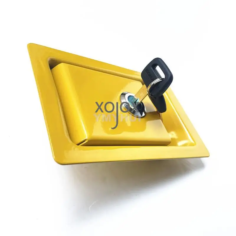 XOJOX For Komatsu PC60 100 120 200 300 360-5-6-7-8 Excavator side door lock Hydraulic pump water side door lock with key parts