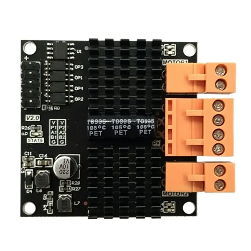 SYW-DC Brushed Motor Driver Module 12V/24V 12A 2 Channel 300W Surpass L298N