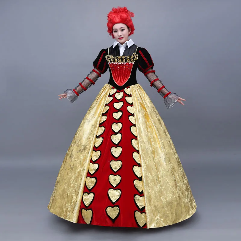 fitted lace wedding dress Amazon.com: Megartico Halloween Alice Red Queen Dress Adult Women,Queen of  Hearts Costume with Crown Included : Clothing, Shoes & Jewelry main image 0