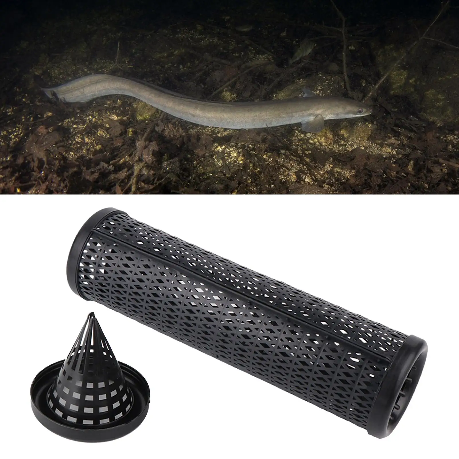 Large Fish Trap Cage Folding Mesh Fishing Net Basket for Catching Eels Lobster Crab Crawfish