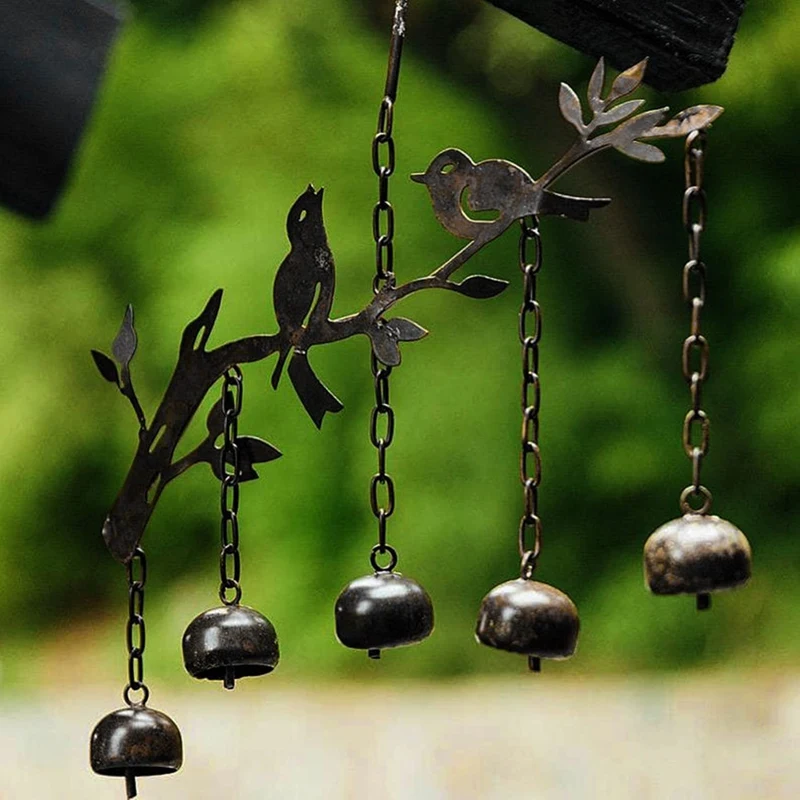 Bereavement Gift Memorial Wind Chime Birds Bells Wind Chime For Nature Gift Garden Decor Yard Art Patio Decor Metal Art