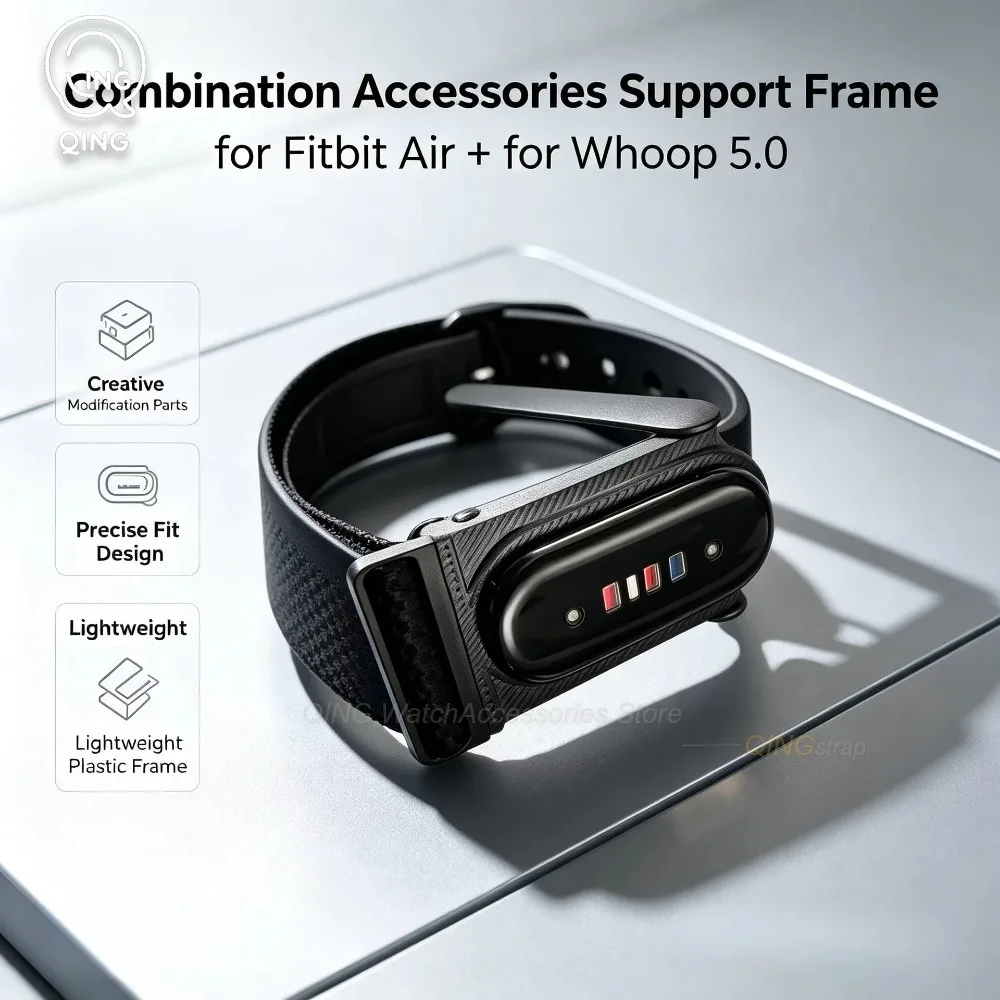 Replacement Watches Mod Adapter Bracket Smart Watch Conversion Holder for Google Fitbit Air + Whoop 5.0 Modification Combination