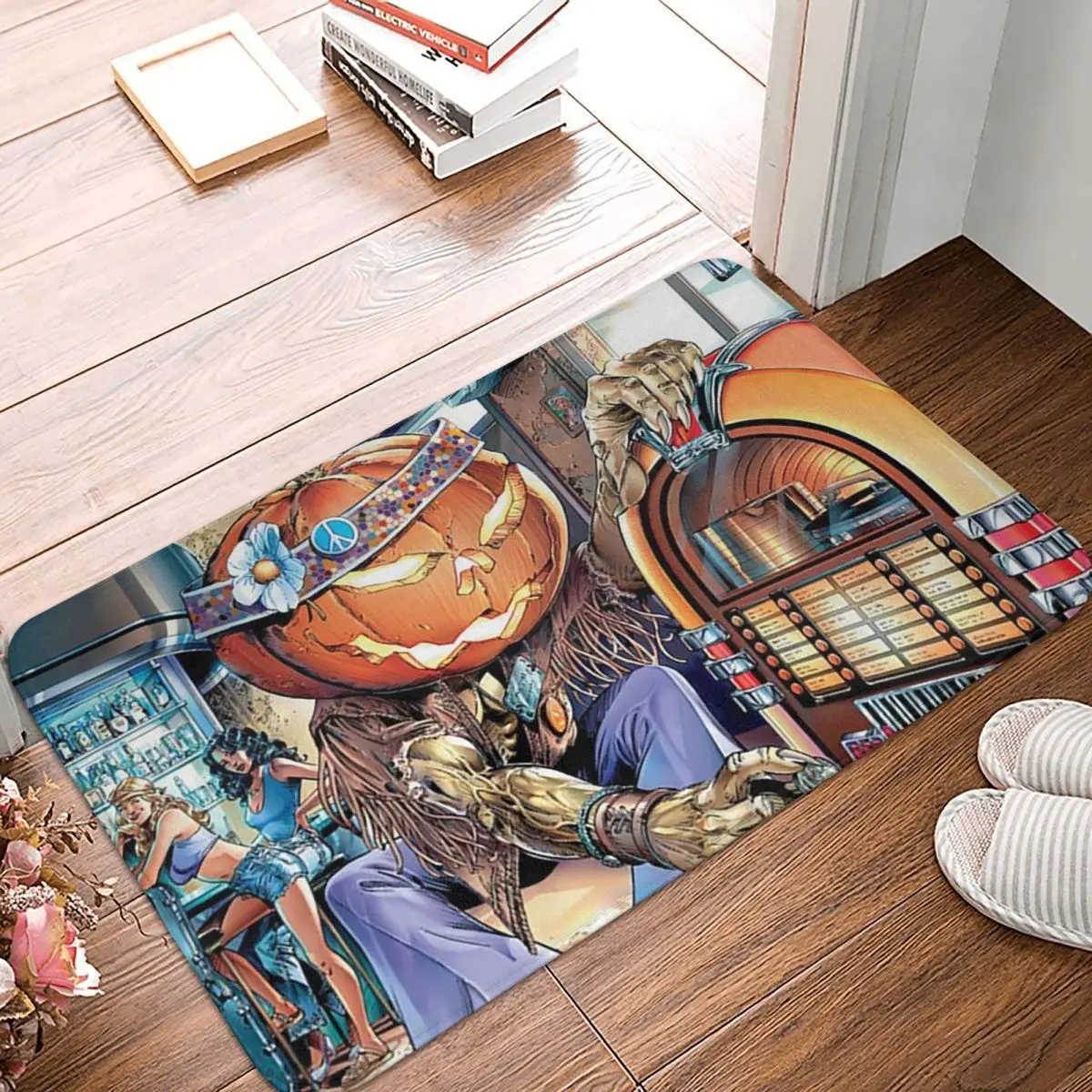 Helloween Metal Jukebox Album 1999 Anti-slip Doormat Floor Mat Washable Carpet Rug for Kitchen Entrance Home Balcony Footpad Mat