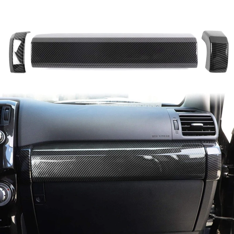 

NEW-Car Co-Pilot Passenger Decoration Trim Passenger Side Dash Trim For Toyota- 4Runner 2010-2021, ABS