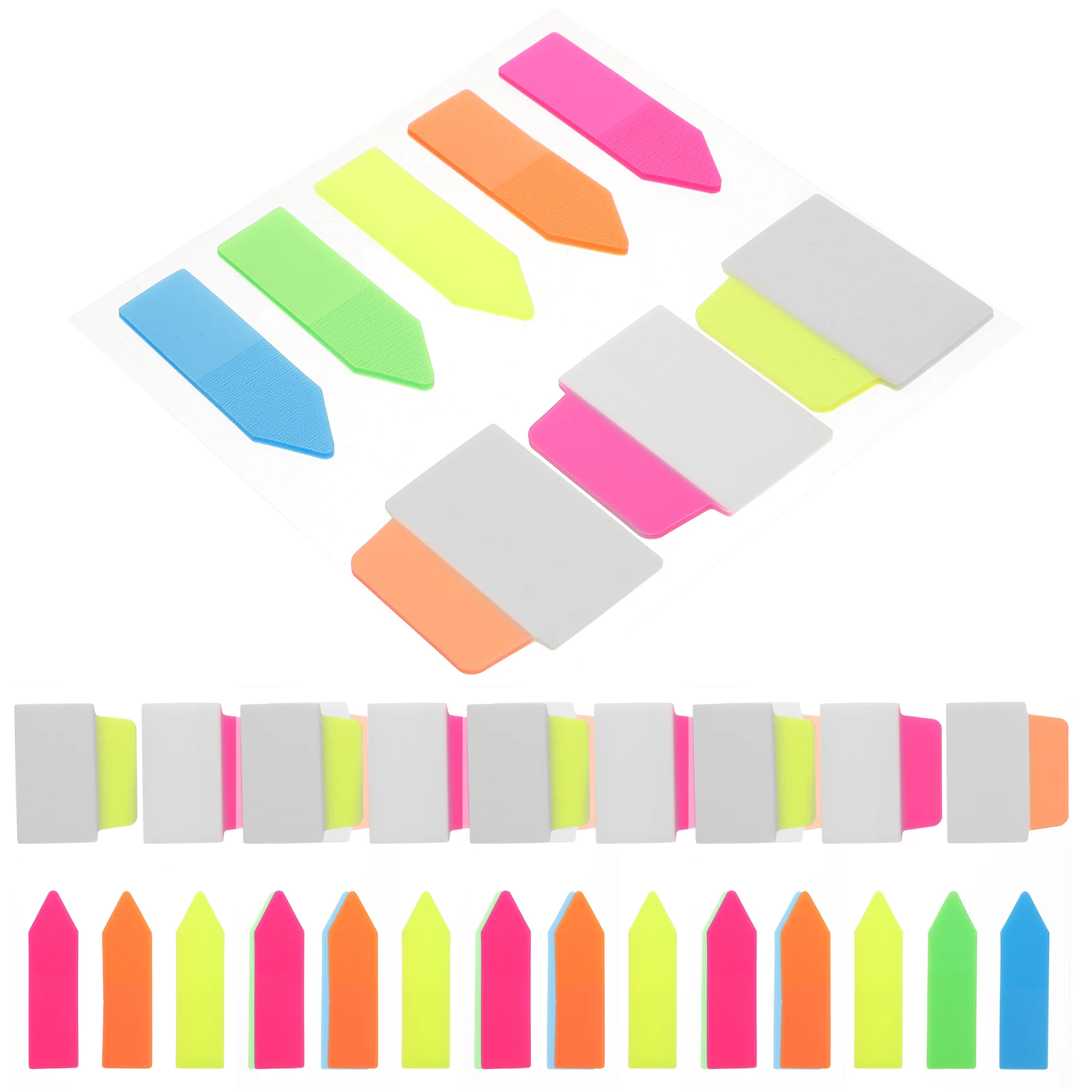 

5Sets File Index Sticky Page Marker Tabs Colorful Paper Labels for Office School Study Reading Tabs for Notebooks