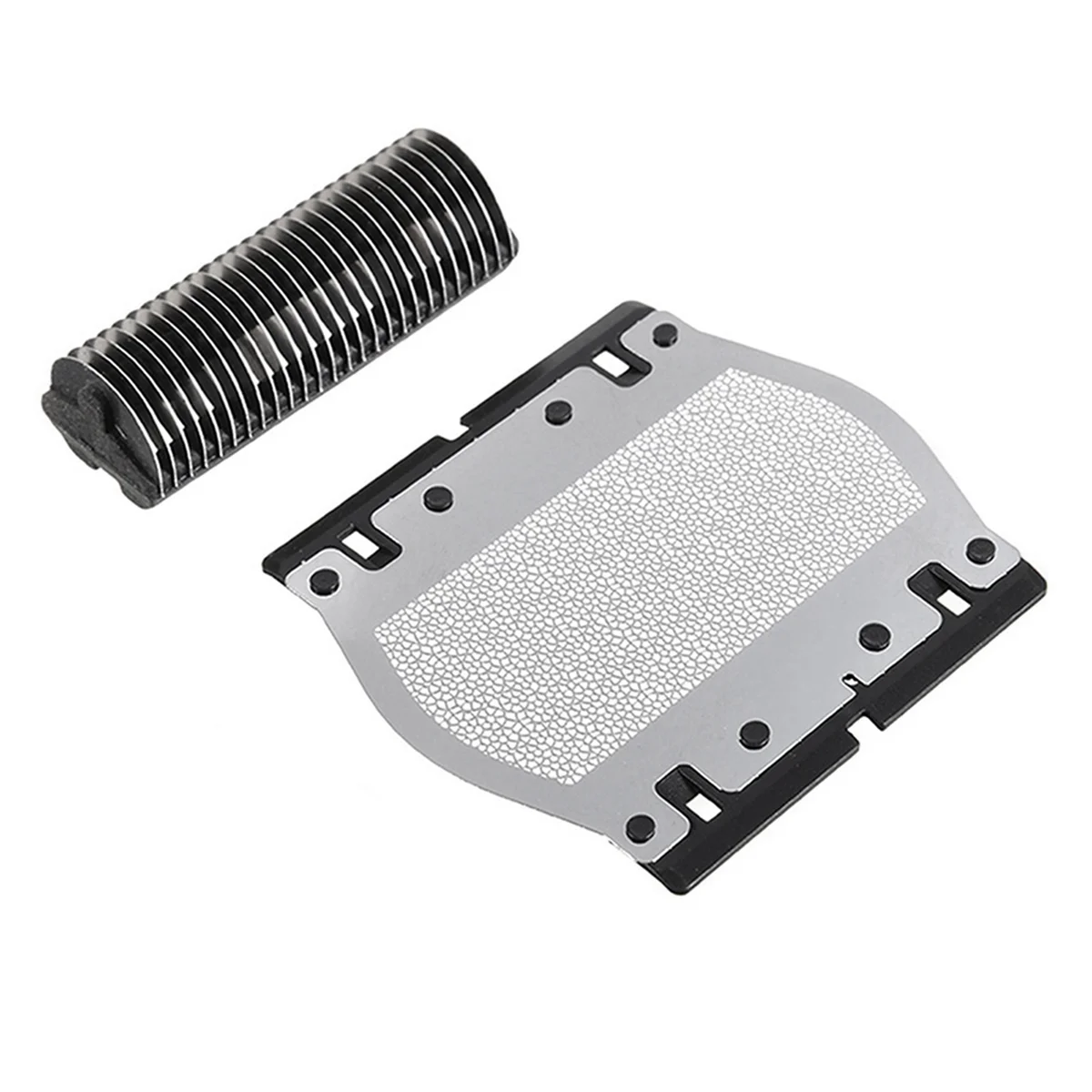 2x para cabeça de barbeador elétrico braun omentum 11b série 1 110 120 130 140 150 150s-1 130s-1 5684 rede de faca + cabeça de barbear