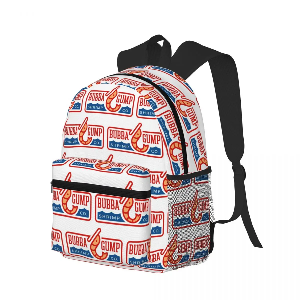 

Bubba Gump Shrimp Forrest Movie Student Backpack School Bag Hiking Travel Daypack for Boys Girls Bookbag Shoulder Bags