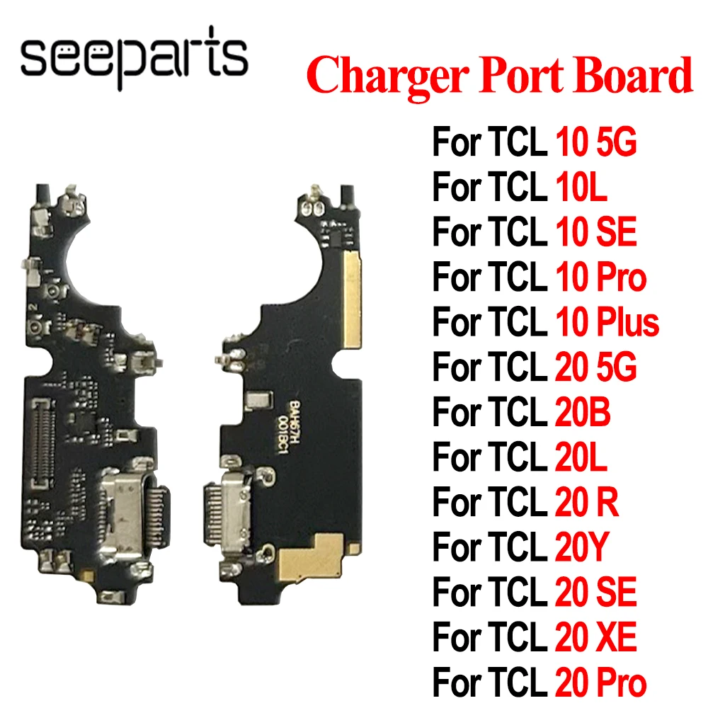 Para TCL 10 20 5G SE XE XL Pro Plus 10L 20B 20L 20R 20Y: Conector de Puerto de Carga USB, Placa Flexible, Cable de Carga