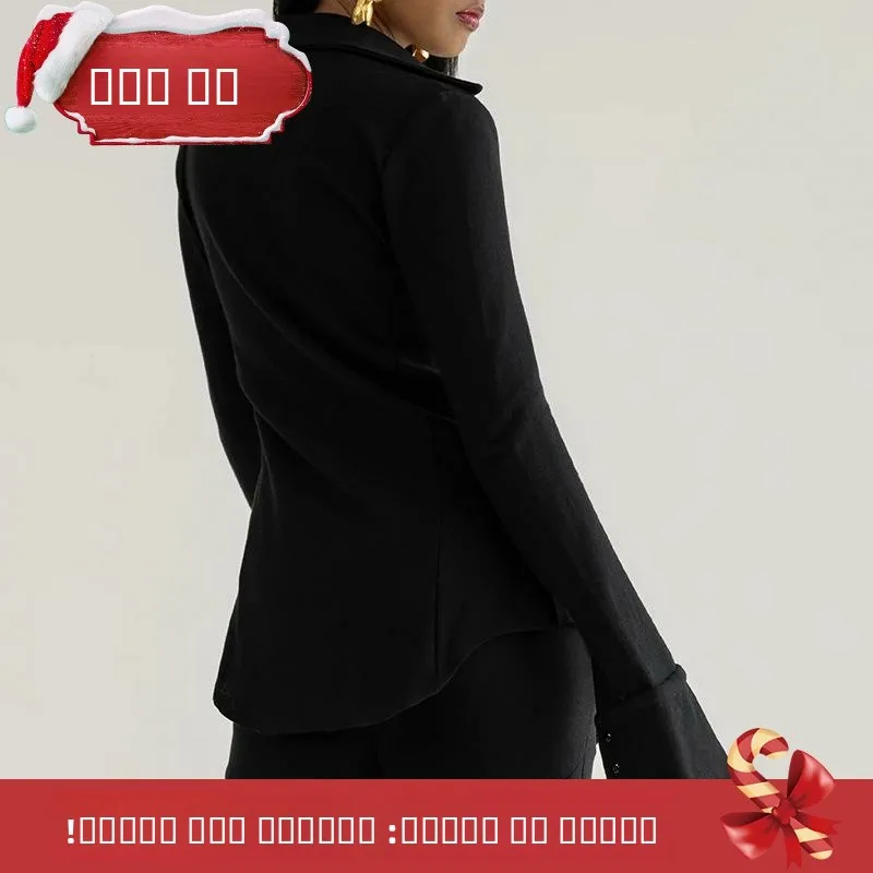 

Omenx Women's Casual Contrast Collar irt FD969 Long Sve Faionable Ladies' Premium irt That Doesn't Deform