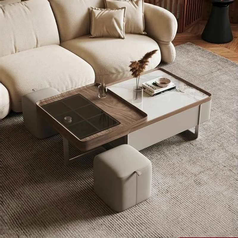 

Standing Simple Coffee Table Luxury Living Room Nordic Antique Side Table Simple Space Saving Computer Couchtisch Home Furniture