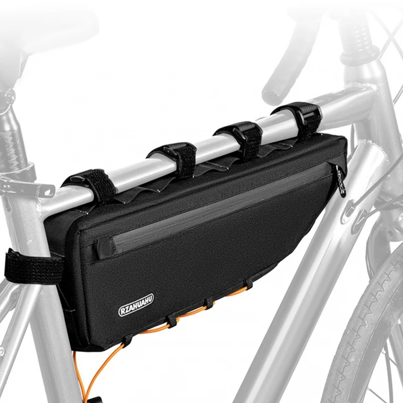 AliExpress Bike Triangle Bag Bike Frame Storage Bag 3L Rainproof Top Tube Bag Adjustable Straps Mounting Mountain Bike Tool Organizer