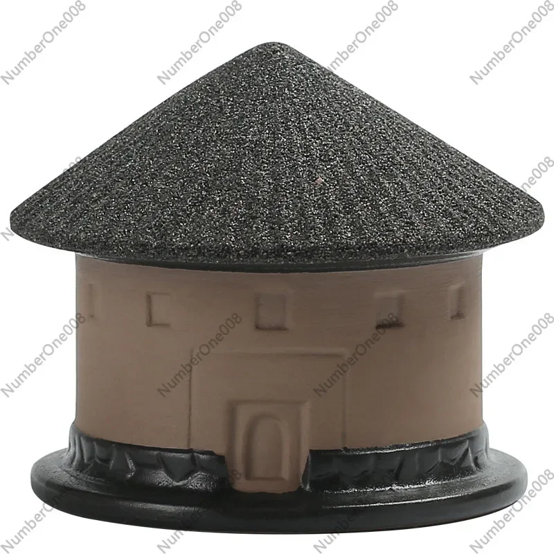 Tulou Shape Teapot Unporous Tea. Strainer Tea Filter Tea. Pet Creative Ceramic Decor Kung Fu