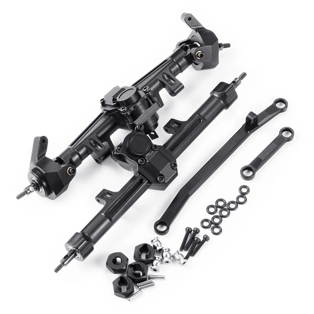 AXSPEED Front / Middle / Rear Alu Alloy Portal Axle for Axial SCX24 Deadbolt Wrangler C10 Gladiator Bronco 1/24 RC Car 6x6 Parts