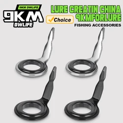 9KM Fishing Rod Guides 5~70Pcs Rod Building Repair Kit 1.5~6.8mm Stainless Steel Freshwater Saltwater Fishing Tool Ceramic Ring