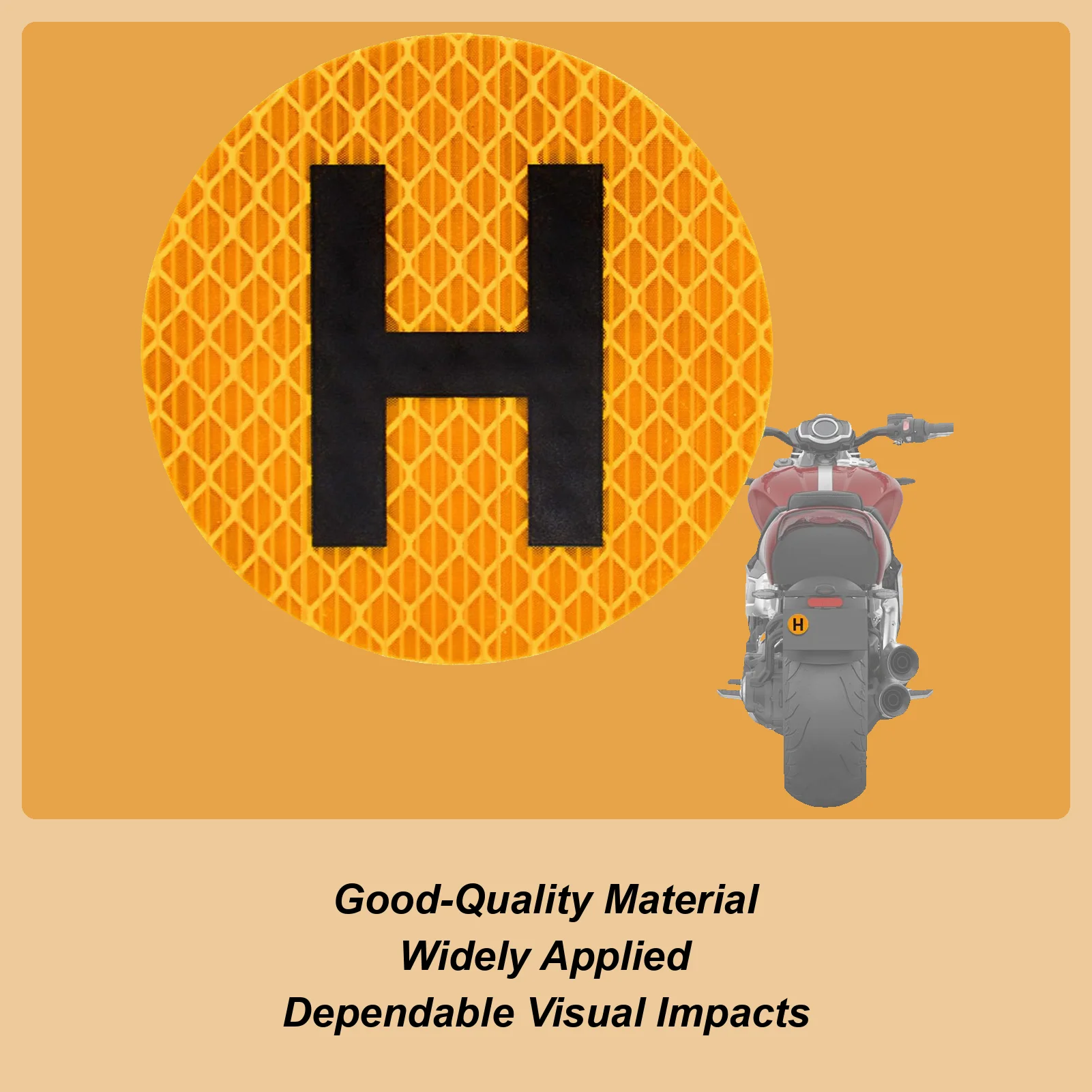 60mm H Sign Badge Historical Vehicle Sign Waterproof Reflective Sticker Strong Adhesive Car Motorcycle Magnet Bumper Decals