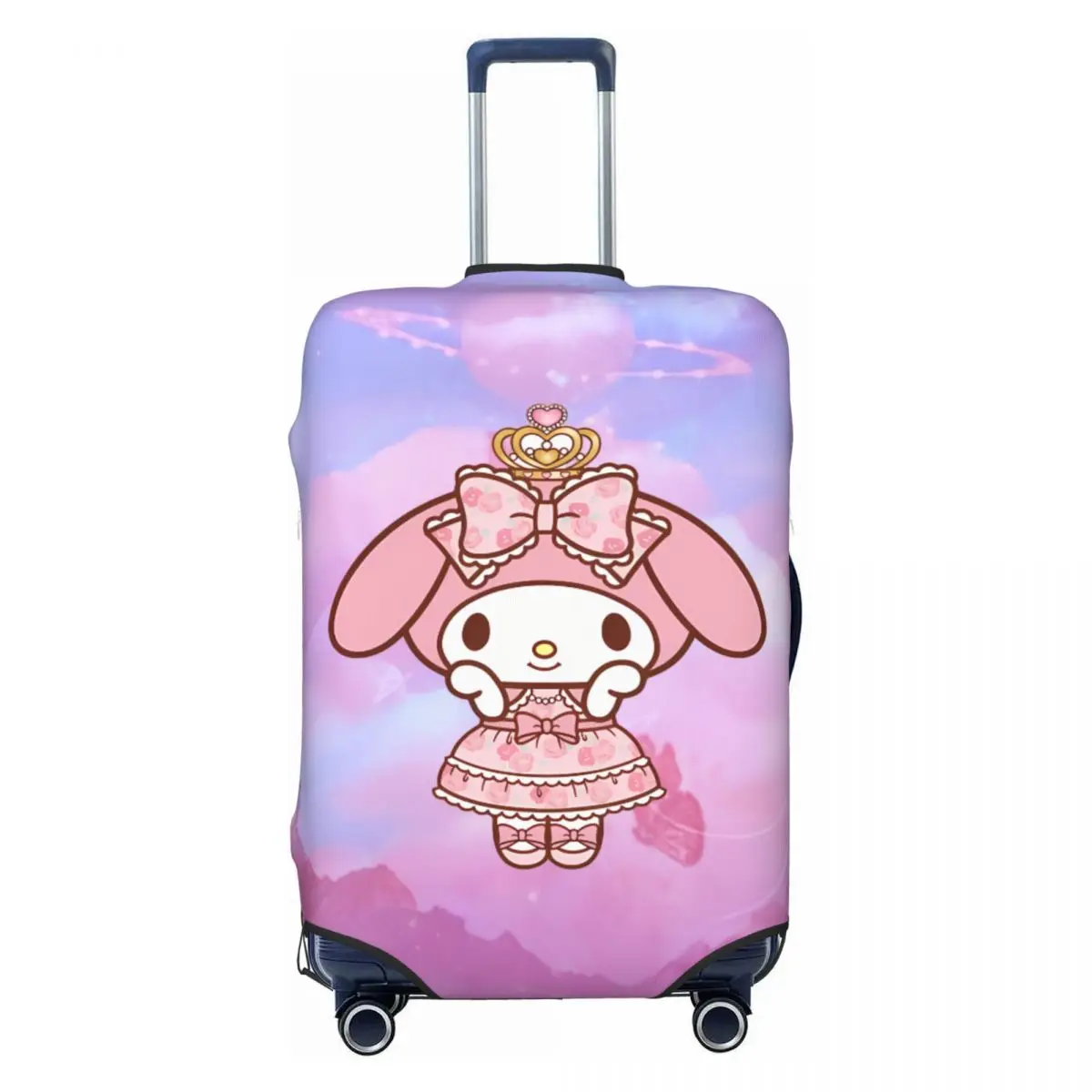 

Pink Bunny Princess My Melody Suitcase Cover Washable Cartoon Luggage Covers Protector for 18-32 inch