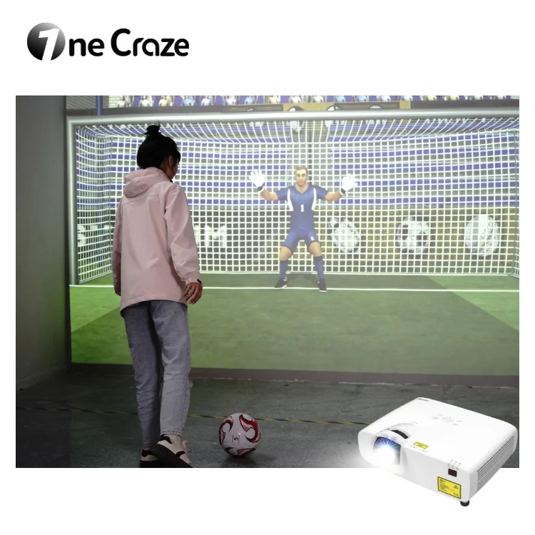 Multiplayer Game Omniball Game AR Sport Multiball Football Game Interactive Wall Projection for Children Playground