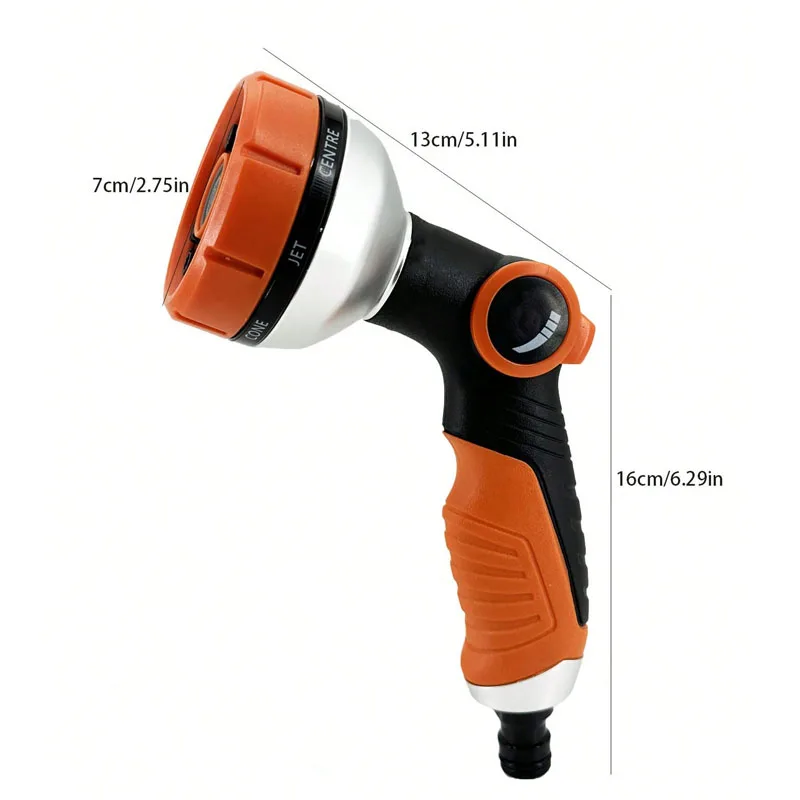 New Adjustable Multiple Mode Water Gun, Garden Plants, Flowers, Lawn Vegetables Watering, Gardening Irrigation Supplies