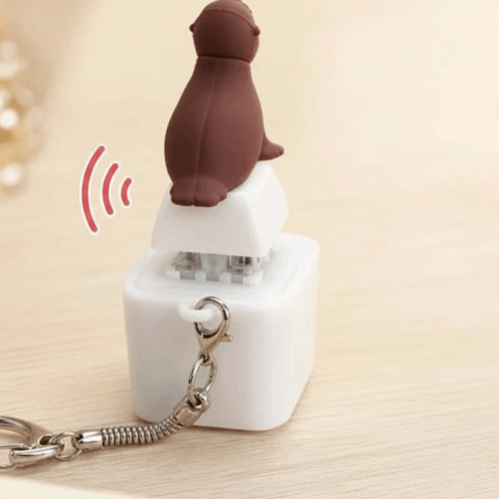 Type-C Rechargeable Seal Keycap Pendant Cute Animal Clear Sound Fidget Clicker Compact Size Portable Hardware Mechanical Switch
