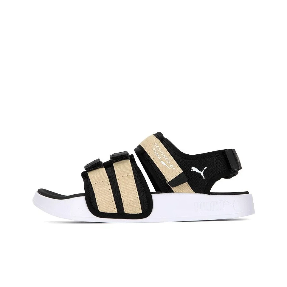 PUMA Leadcat City Sandal EVA Sports Sandals Unisex Black Beige 389079-04