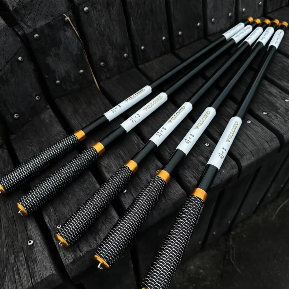 Caña telescópica de fibra de carbono – Superligera para pesca en estanques - imagen 2