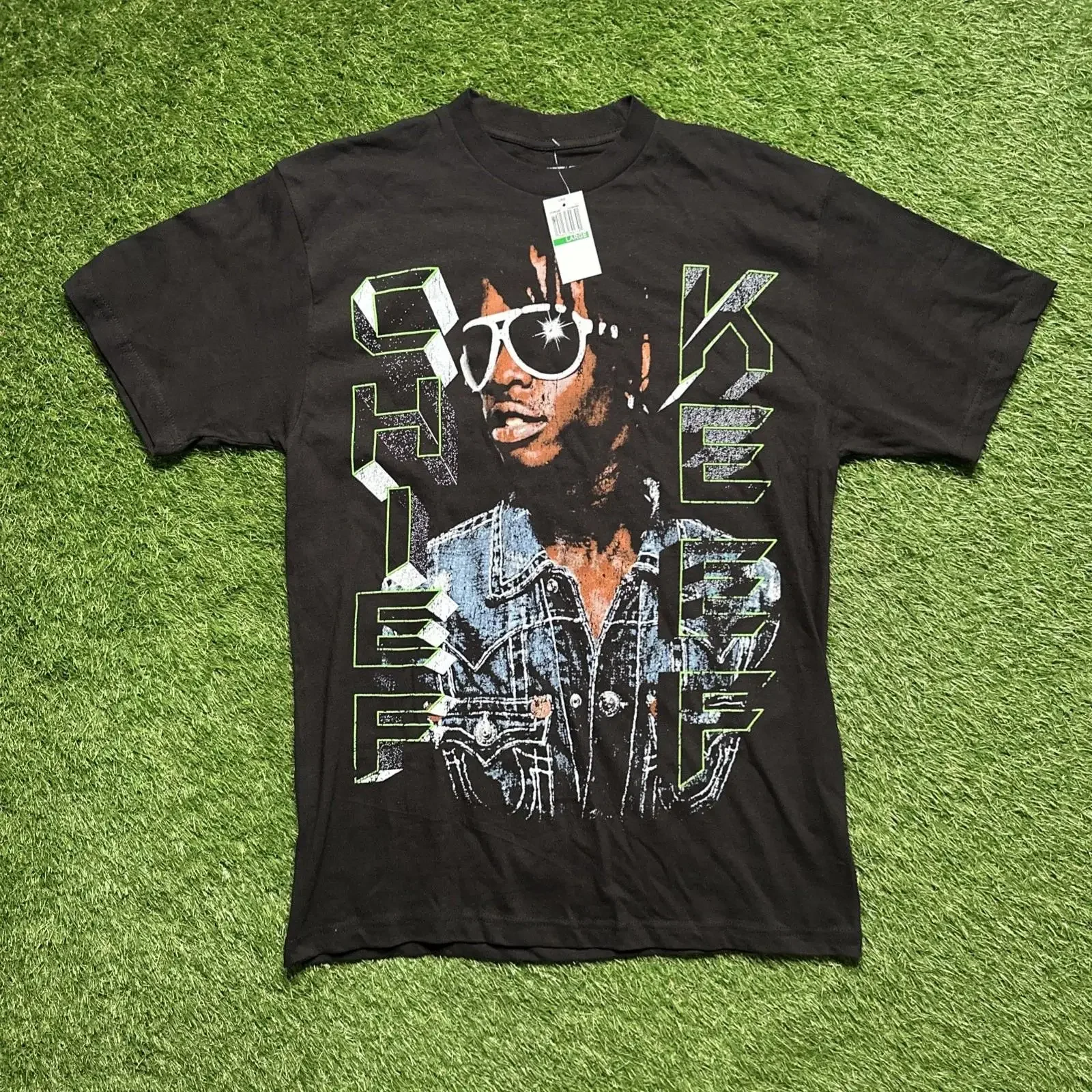 Camiseta para hombre Chief Keef Love Sosa, color negro, talla L, estilo Y2K vintage, lavada, ligeramente suave, elegante, cómoda, unisex, informal