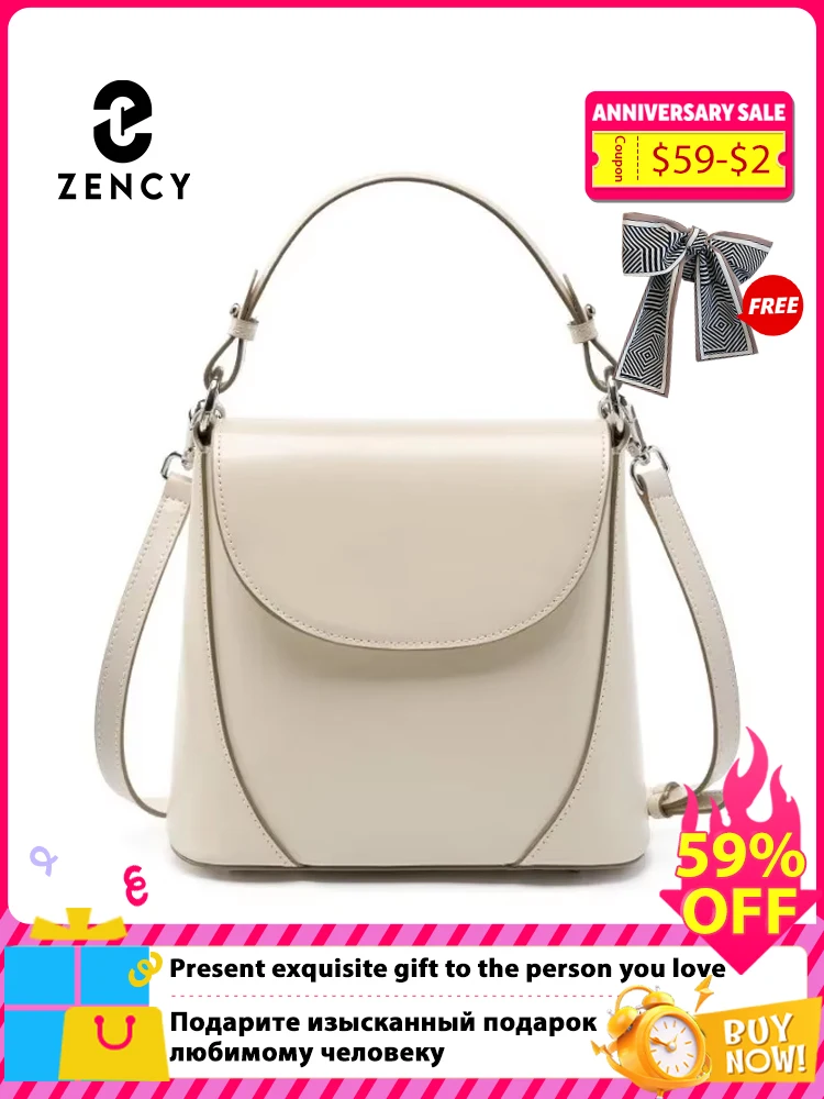 

Zency Elegant Handbag Ladies Noble Genuine Leather Shoulder Cross body Bag