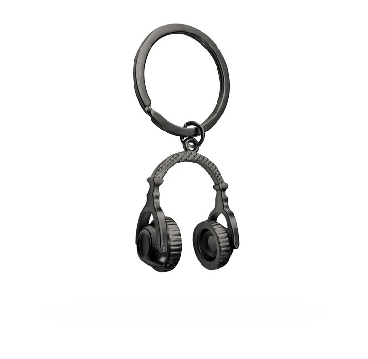 3D Headphone Keychain Headset Key Ring Musician Composer Key Chain Music Festival Gifts Teens Student Jewelry