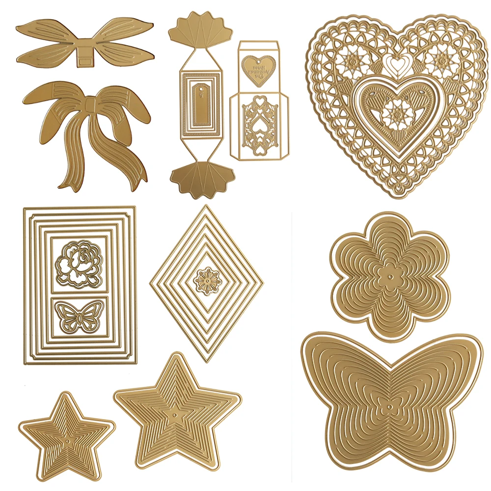 

KIRIGAMI STAR DIES Metal Craft Cutting Dies DIY Scrapbooking Paper Diary Decoration Manual Handmade For Embossing Template New