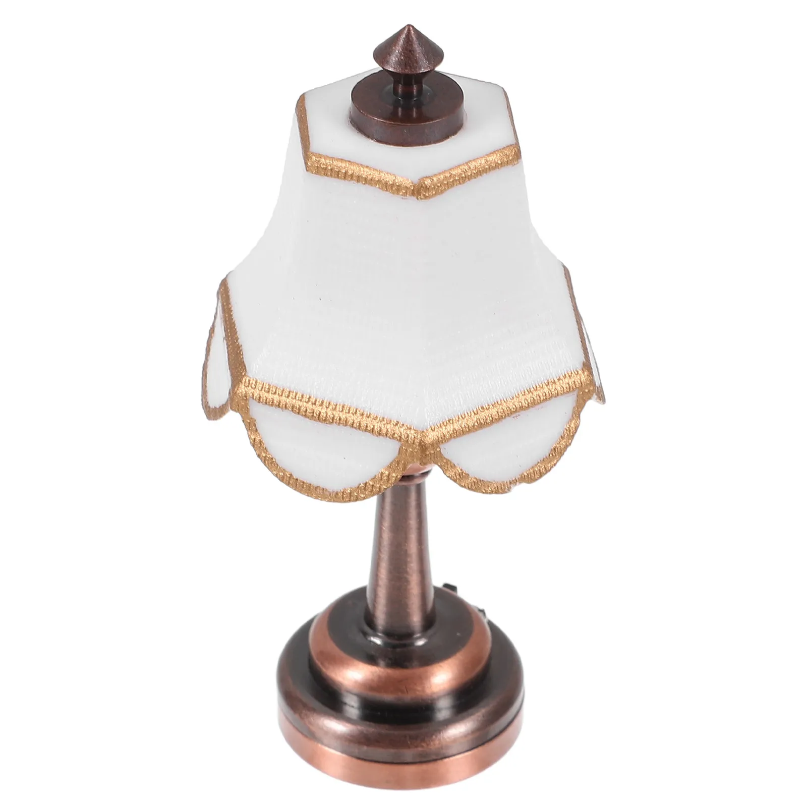 

Mini Lamp Miniature Table Lamp Sturdy LED Light for Mini House Decor Accessories Creative European Style House Desk Light