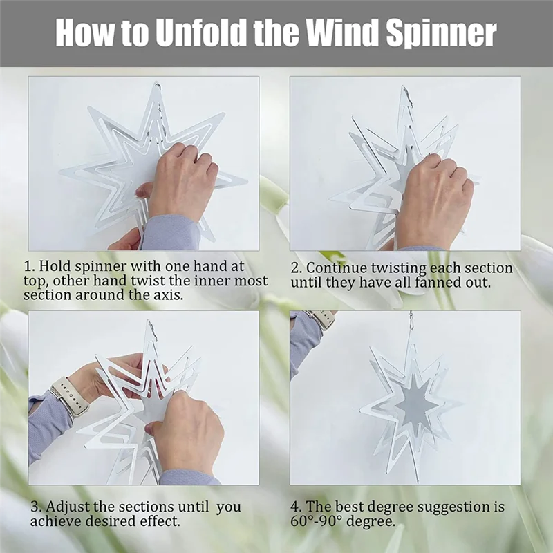 

4 Pack 10 Inch Sublimation Wind Spinner Blanks