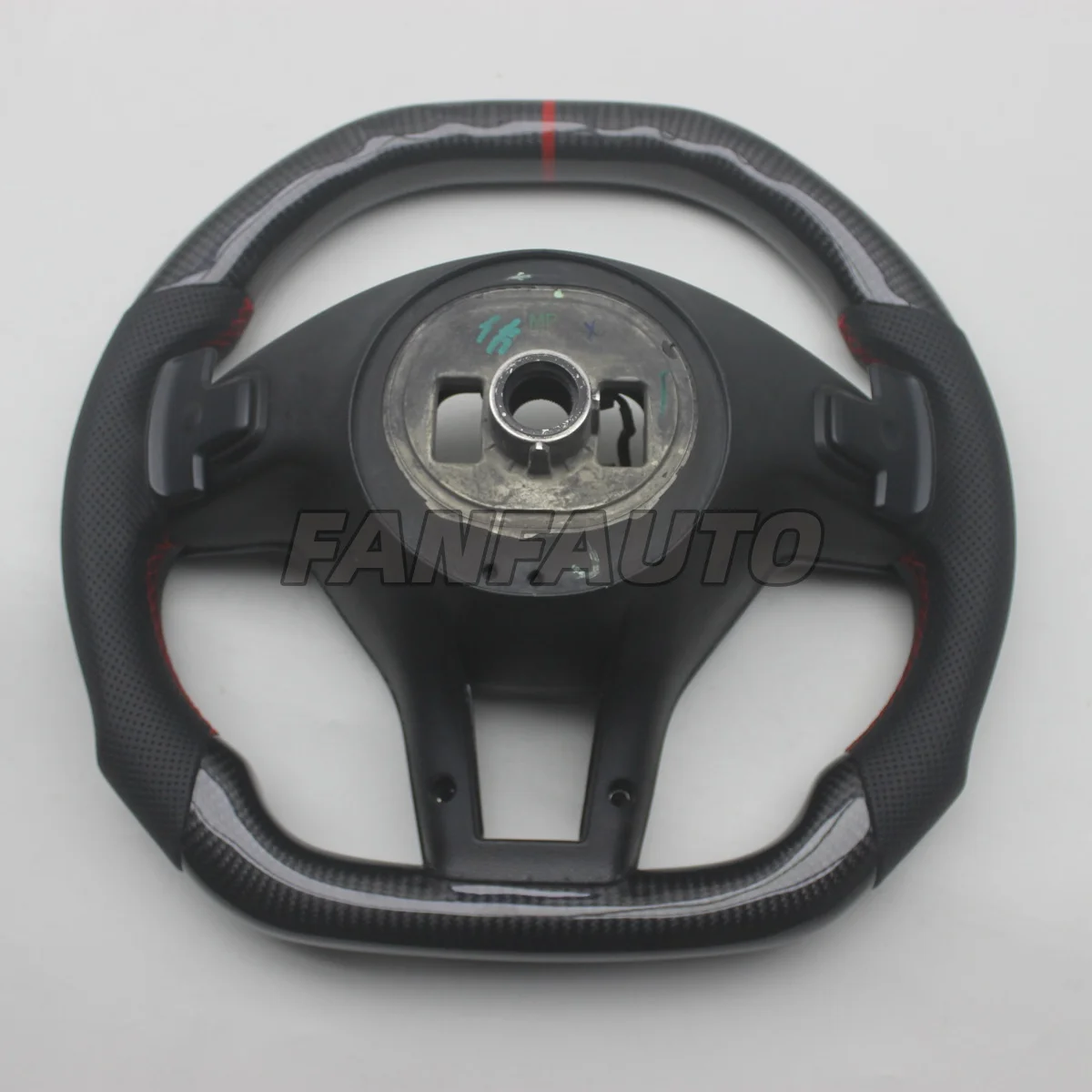 Replacement Real Carbon Fiber Steering Wheel with Leather for Benz W176 W204 W205 W213 CLA GLC GLE450 C63