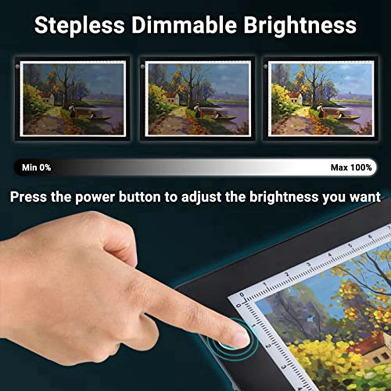 Drawing Pad Adjustable Brightness Tracing Box Perfect For Diamond Painting, Weeding Vinyl