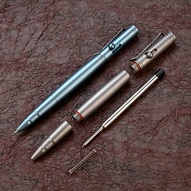 

Titanium Alloy Pen Unisex With Business Writing Pen Portable Camping Equipment Writing Pen Multi-Functional Tools