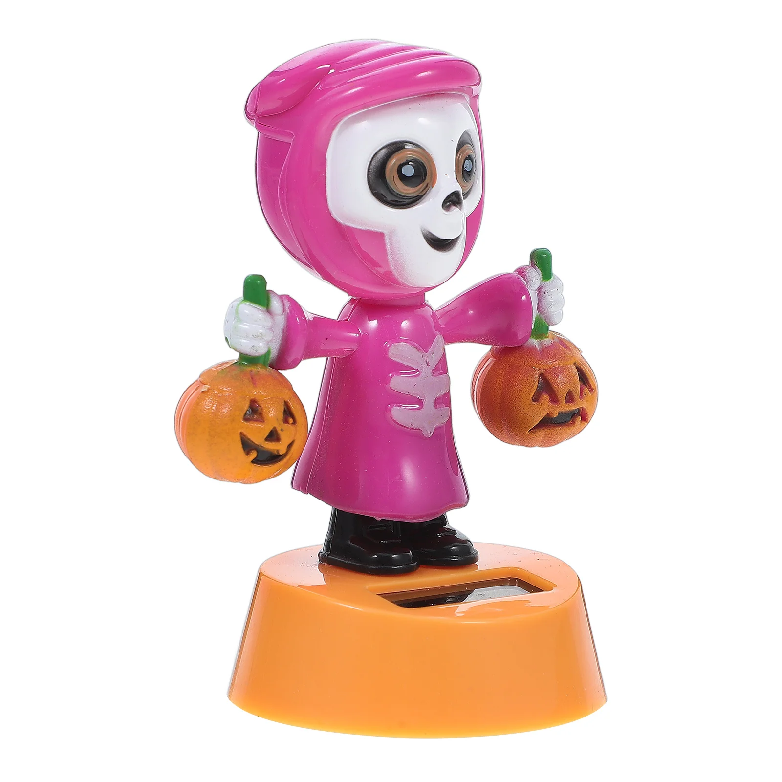 

Pumpkin Ornaments Solar Dancing Halloween Ghost Car Dashboard Figures Plastic Lightweight Shaking Head Cartoon Creepy Toys Decor