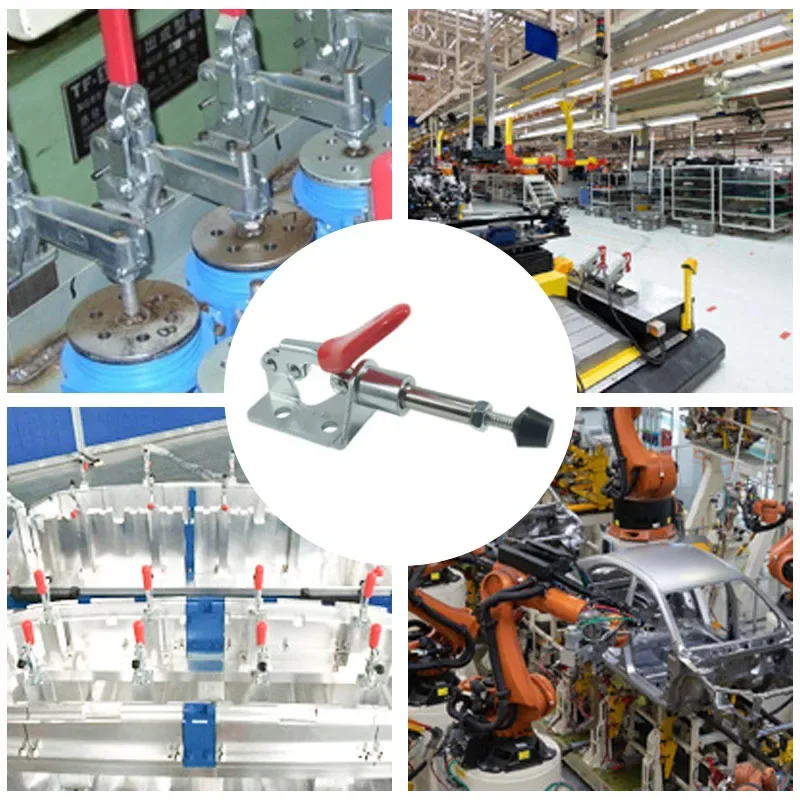 1Pc GH-301-AM Quick Release Toggle Clamp Push-pull Type Clamp Fixing Holder Workbench Positioning Fixture Woodworking Tools